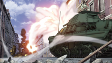 P26/40 firing on Bonple's flag tank.