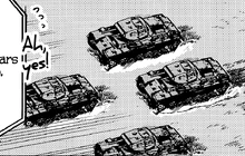 Bellwall's Panzer Squad during the match against Ooarai.