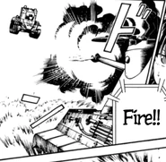 BT-42 dodging a shot in mid-air.