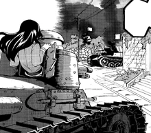 Eclair in her FT-17 after crushing Viggen High School.