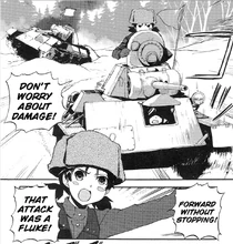 Nina in command of her T-70.