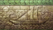 School ship mural (based on Gagliari giant ships)
