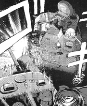 The Te-Ke ramming the second Locust.