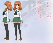 Saori' character sheet from the official website.