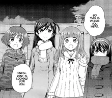 Saori and others in Little Army 2.