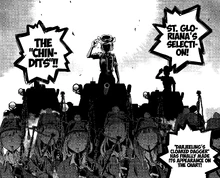 Chindits on their Tetrarch during the Tournament Introduction.