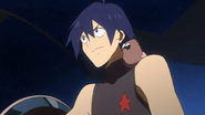 Simon and Boota inside Arc-Gurren Lagann