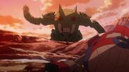 The 16 faced Gunman fighting Lagann