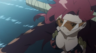 Yoko racing back to the city after hearing about Simon's arrest.