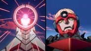 Enki about to blast Lagann and Gurren