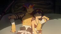 Kamina and Simon Asleep