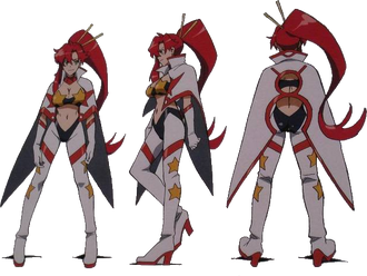 Timeskip yoko in super galaxy dai gurren spacesuit