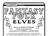 Fantasy Folk: Elves