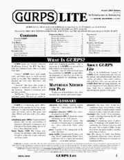 Front page of GURPS Lite for 4th Ed.