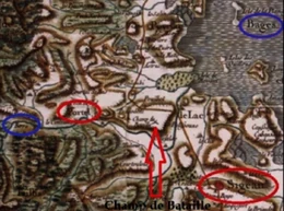 Plan de la Bataille de la Berre.