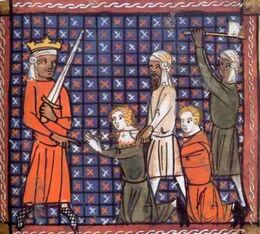 Prisonniers chrétiens allant être massacrés par les Maures.