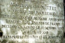 Agathe plaque