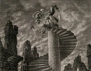 Concept art by Ray Harryhausen, later featured on the cover of The Art of Ray Harryhausen