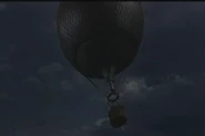 The prisoners escape in a hot air balloon