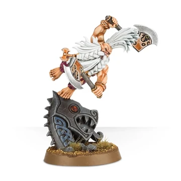 Figurine Warhammer Nain Grombrindal - White Dwarf - Old World - Great Lord Avec Hache - OOP