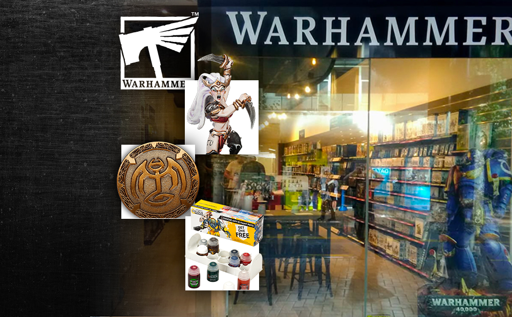 Warhammer 40k games shop and citedel paint for tabletop game store