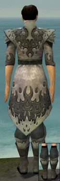 Elementalist Flameforged Armor M gray chest feet back