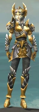 Warrior Templar Armor F dyed front