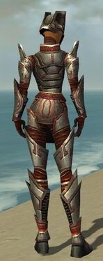 Warrior Asuran Armor F gray back