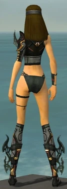 Assassin Elite Kurzick Armor F gray chest feet back