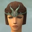 Warrior Gladiator Armor F gray head front