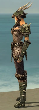 Warrior Elite Charr Hide Armor F gray side