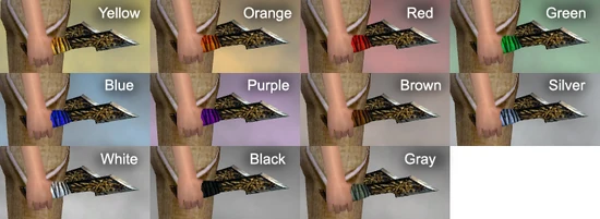 Gilded Daggers Dye Chart