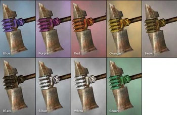Hand Axe cantha coloured