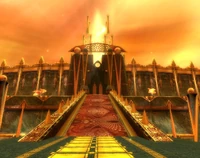 The Hall of Heroes can be seen behind the gate in The Vault