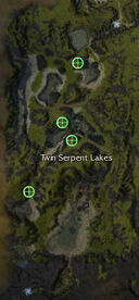 Twin Serpent Lakes boss spawn points