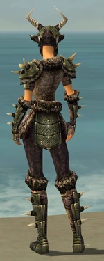 Warrior Elite Charr Hide Armor F gray back