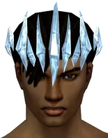 Ice Shard Crest gray front