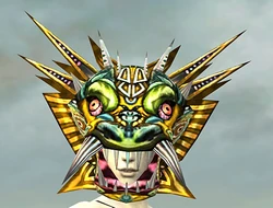 Sinister Dragon Mask gray front
