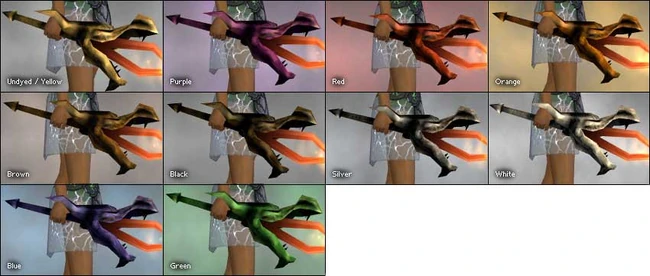 Fiery Dragon Sword colored