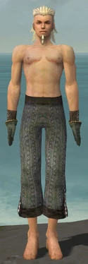 Elementalist Sunspear Armor M gray arms legs front