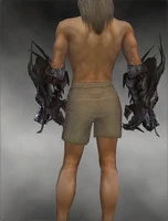 Dragon Gauntlets M gray back