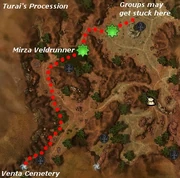 Battle of Turai's Procession map