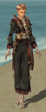 Monk Primeval Armor F gray front