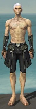 Necromancer Cabal Armor M gray arms legs front
