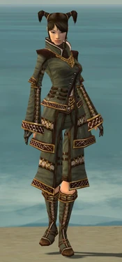 Monk Elite Kurzick Armor F gray front