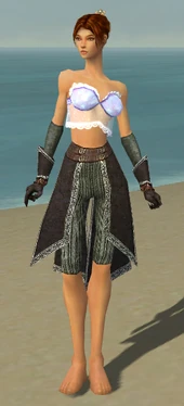 Elementalist Ancient Armor F gray arms legs front