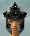 Warrior Obsidian Armor F gray head front