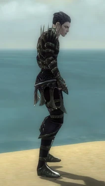 Necromancer Elite Cabal Armor M gray side