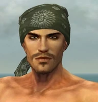 Bandana M gray front