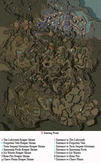 Map of Entrances and Shrines